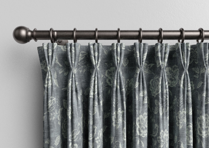 Bird Garden, Charcoal - Made to Measure Curtains - Image 11